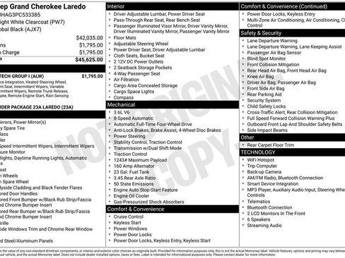 Used 2023 Jeep Grand Cherokee Laredo w/ Luxury Tech Group I AWD/4WD image 51