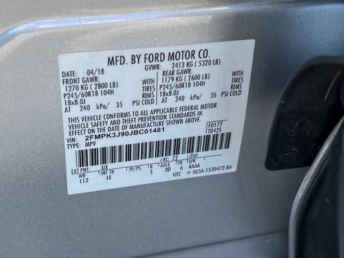 Used 2018 Ford Edge SEL w/ Equipment Group 201A FWD image 28