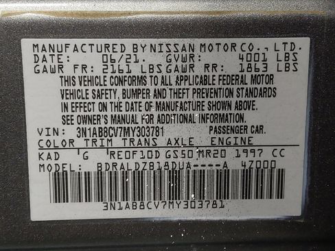 Used 2021 Nissan Sentra SV FWD image 33