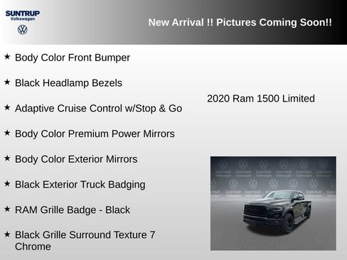 Used 2020 RAM 1500 Limited w/ Black Appearance Package AWD/4WD image 12