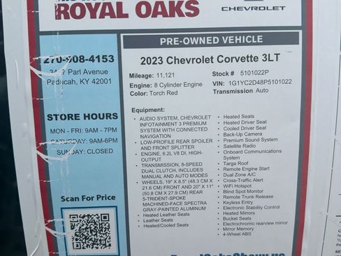 Used 2023 Chevrolet Corvette Stingray Premium Cpe w/ 3LT RWD image 25