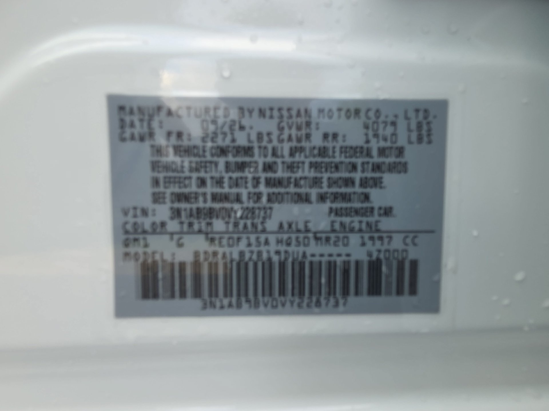 New 2027 Nissan Sentra S w/ Floor Mat Package FWD image 32