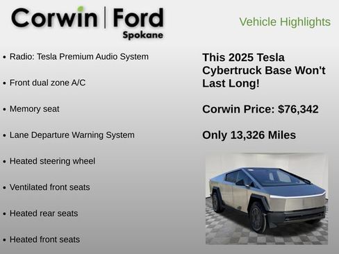 Used 2025 Tesla Cybertruck AWD Crew Cab image 6