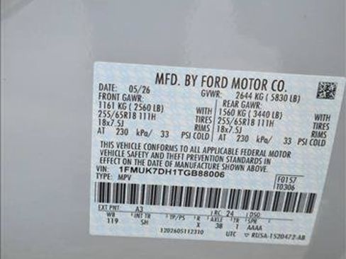 New 2026 Ford Explorer Active w/ Active Comfort Package RWD image 16