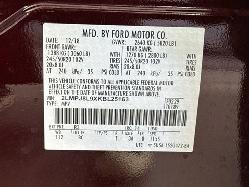 Used 2019 Lincoln Nautilus Reserve AWD/4WD image 35