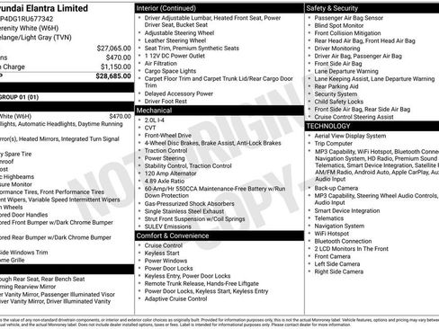Used 2024 Hyundai Elantra Limited FWD image 35