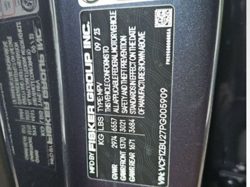 Used 2023 Fisker Ocean One AWD/4WD image 13