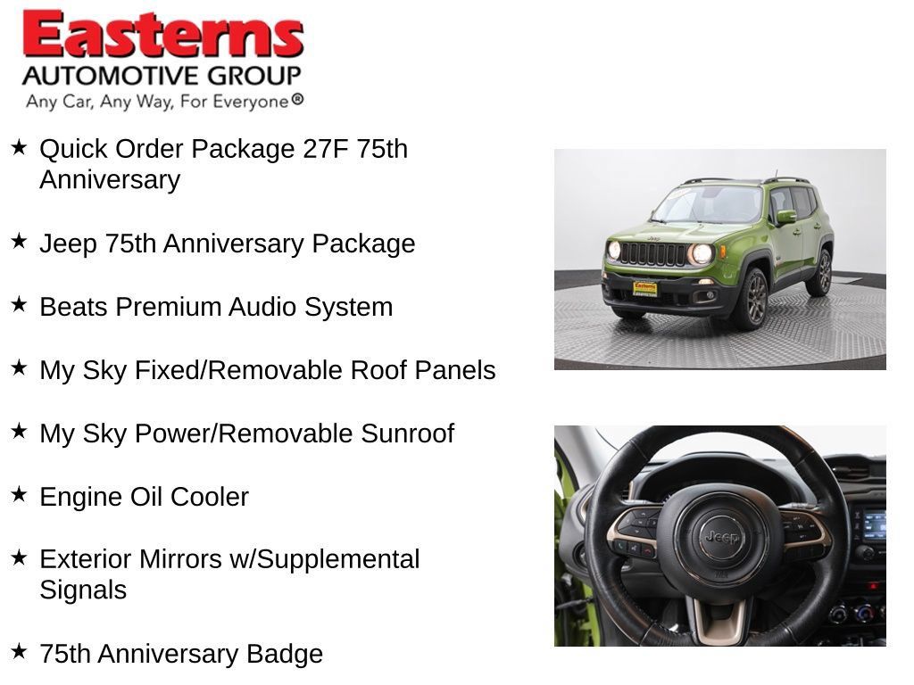 Used 2016 Jeep Renegade 75th Anniversary AWD/4WD image 13
