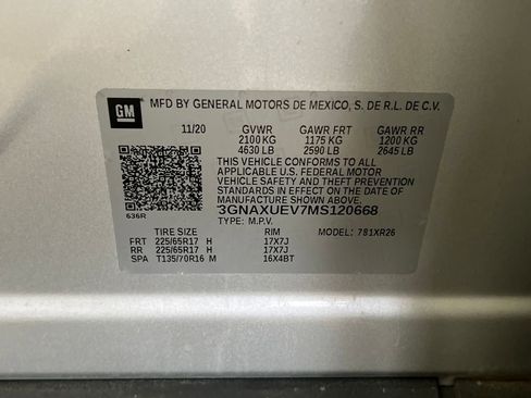 Used 2021 Chevrolet Equinox LT AWD/4WD image 46