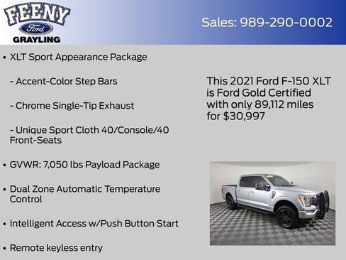 Certified 2021 Ford F150 XLT w/ Equipment Group 302A High image 26