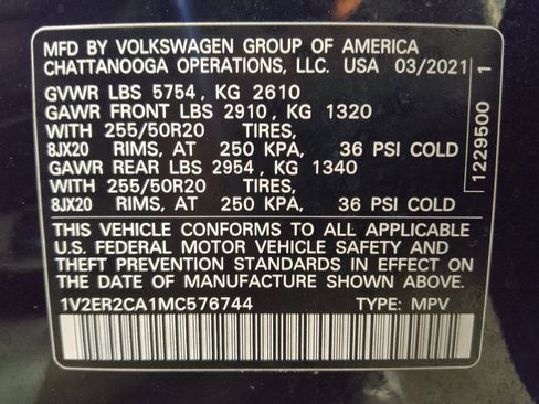 Used 2021 Volkswagen Atlas SEL FWD image 33