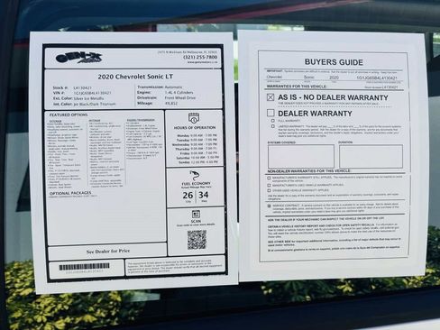 Used 2020 Chevrolet Sonic LT image 6