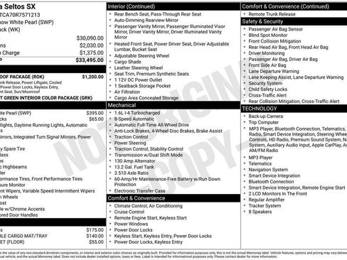 Certified 2024 Kia Seltos SX w/ SX Sunroof Package AWD/4WD image 2