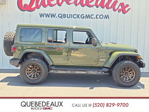 Used 2021 Jeep Wrangler Unlimited Sahara w/ Uconnect 4C Nav & Sound Group AWD/4WD image 8