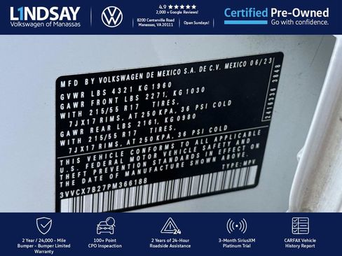 Certified 2023 Volkswagen Taos S image 26