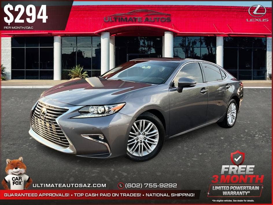 Used 2016 Lexus ES 350 w/ Premium Package w/Wood Trim FWD image 2