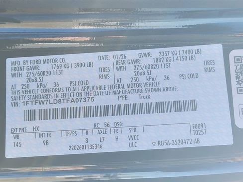 New 2026 Ford F150 Platinum w/ Equipment Group 702A High image 13