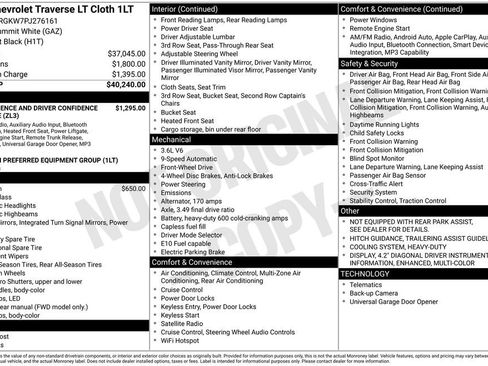Used 2023 Chevrolet Traverse LT image 31