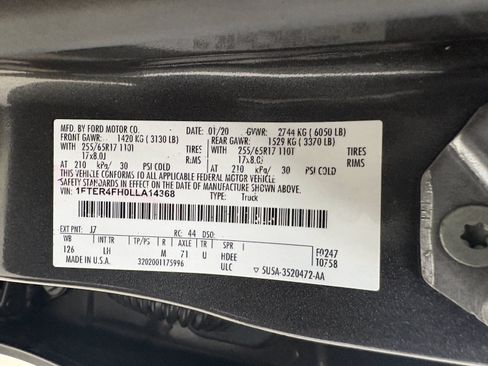 Used 2020 Ford Ranger XLT w/ Equipment Group 302A Luxury AWD/4WD image 32