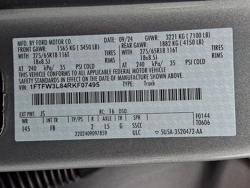 Used 2024 Ford F150 XLT w/ Equipment Group 302A MID AWD/4WD image 27