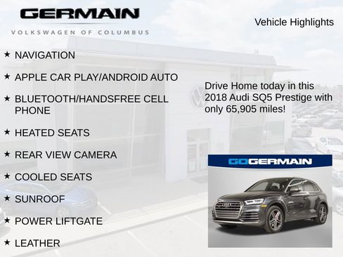 Used 2018 Audi SQ5 Prestige w/ Prestige Package image 6