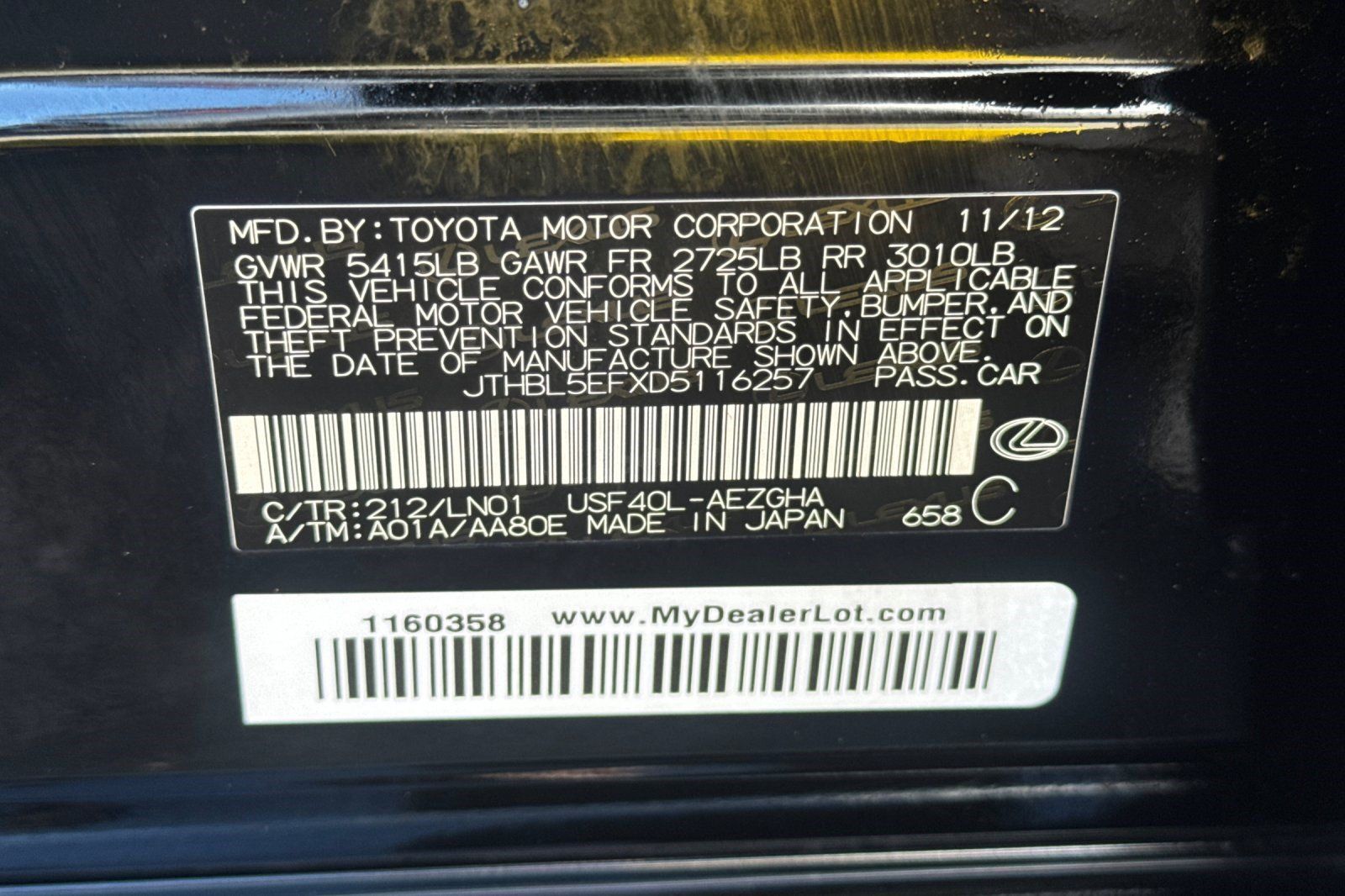 Used 2013 Lexus LS 460 w/ Comfort Pkg RWD image 28