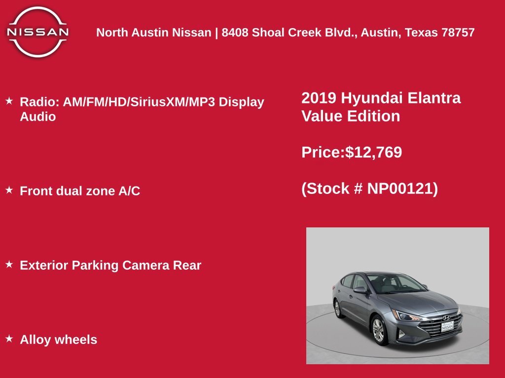 Used 2019 Hyundai Elantra Value Edition FWD image 11