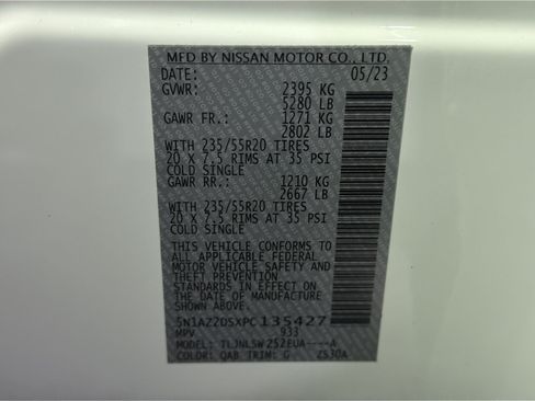 Used 2023 Nissan Murano Platinum w/ Cargo Package AWD/4WD image 37
