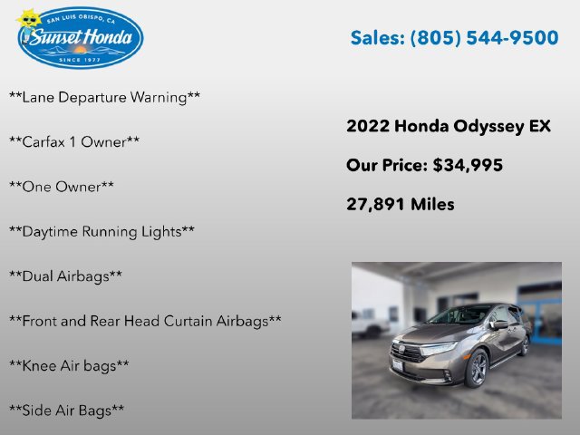 Used 2022 Honda Odyssey EX image 7