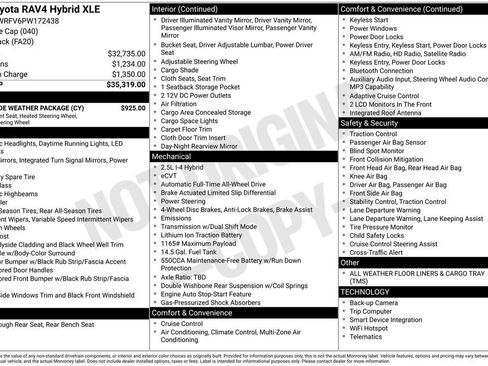 Used 2023 Toyota RAV4 XLE w/ XLE Grade Weather Package AWD/4WD image 30