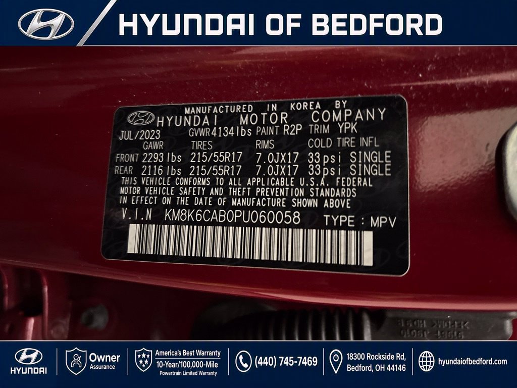 Used 2023 Hyundai Kona SEL w/ Cargo Package AWD/4WD image 14