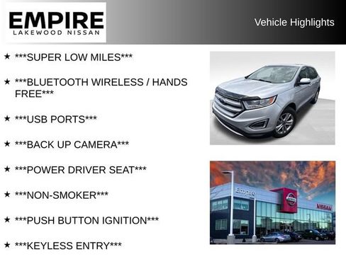 Used 2016 Ford Edge SEL w/ Equipment Group 201A AWD/4WD image 2