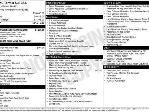 Certified 2022 GMC Terrain SLE w/ Driver Convenience Package image 7