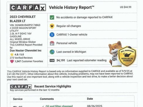 Used 2023 Chevrolet Blazer LT w/ LPO, Floor Liner Package image 5