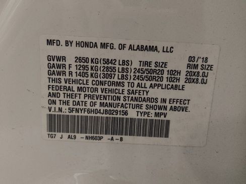 Used 2018 Honda Pilot Elite image 33