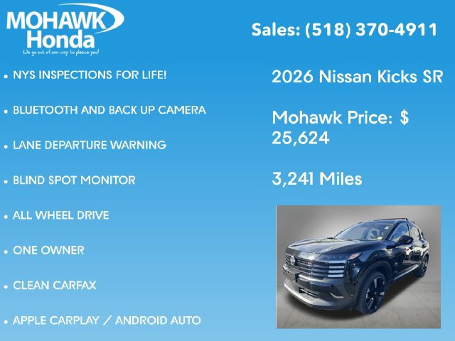 Used 2026 Nissan Kicks SR w/ Cold Weather Package AWD/4WD image 7