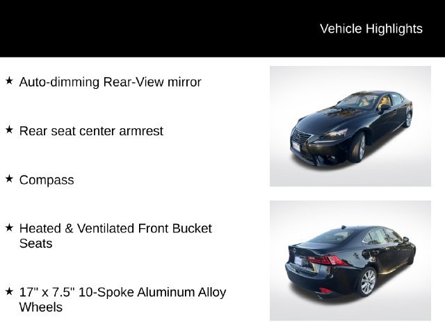 Used 2016 Lexus IS 300 AWD w/ Premium Package image 17