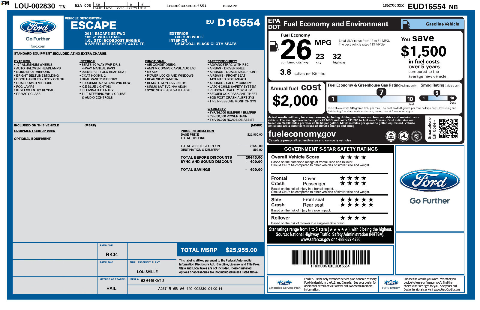 Used 2014 Ford Escape SE FWD image 10