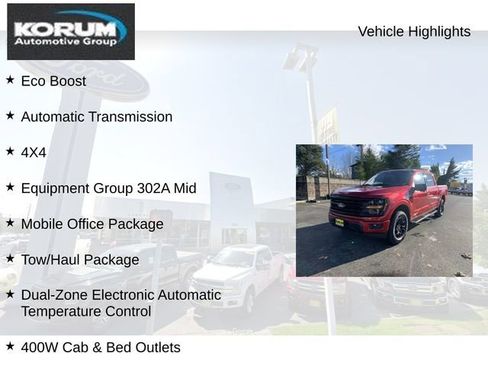 New 2025 Ford F150 XLT w/ Equipment Group 302A MID image 11