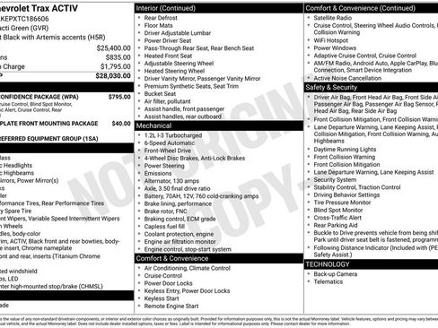 New 2026 Chevrolet Trax ACTIV w/ Driver Confidence Package FWD image 33