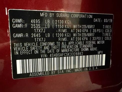 Used 2019 Subaru Outback 2.5i Premium AWD/4WD image 28