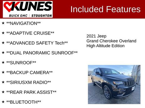 Used 2021 Jeep Grand Cherokee High Altitude AWD/4WD image 2