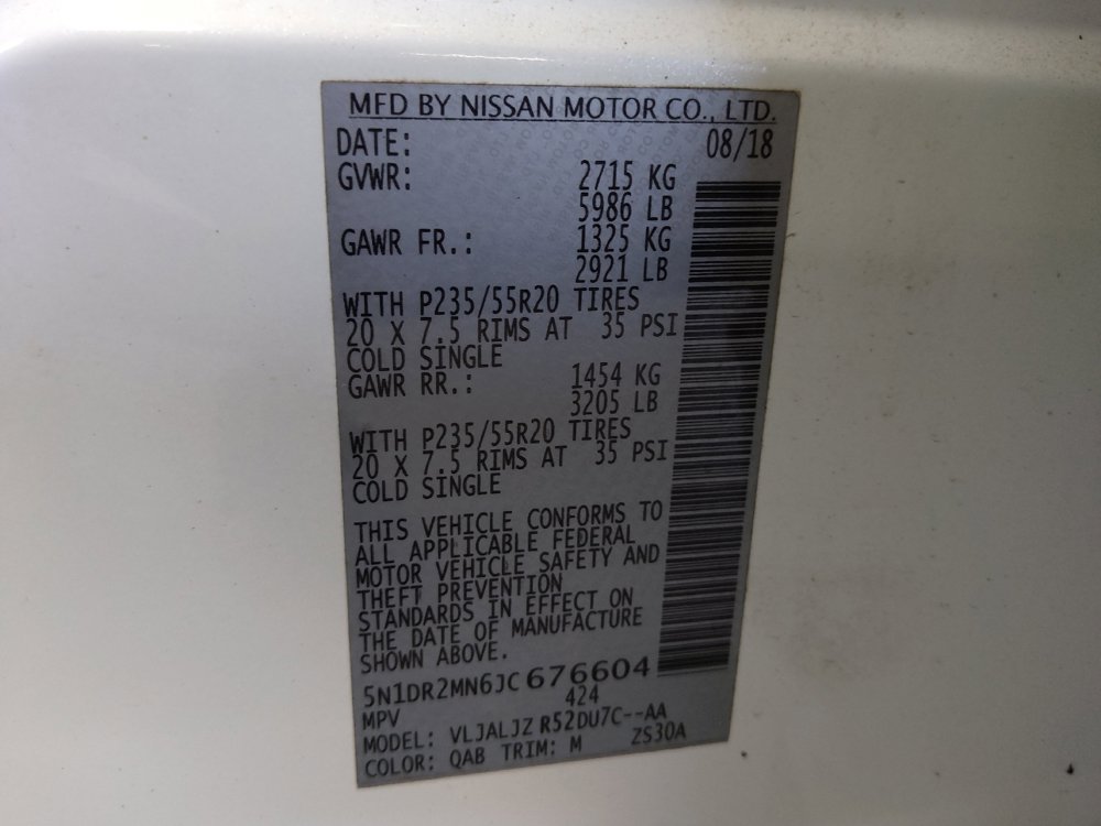 Used 2018 Nissan Pathfinder Platinum FWD image 33