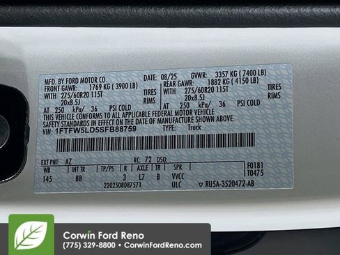 New 2025 Ford F150 Lariat w/ Equipment Group 501A Mid image 34