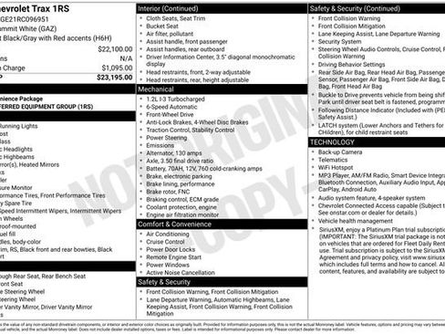 Used 2024 Chevrolet Trax RS FWD image 23