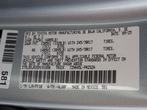 New 2025 Toyota Tacoma SR5 image 22