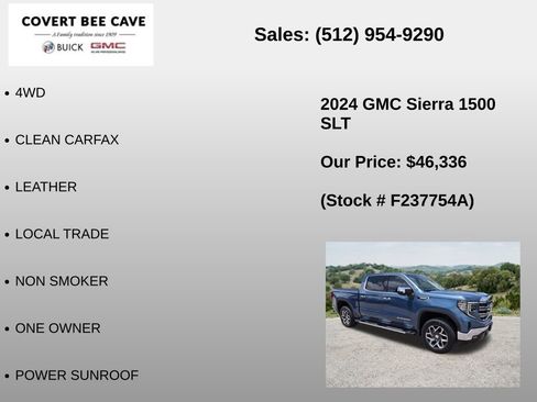 Used 2024 GMC Sierra 1500 SLT AWD/4WD image 6