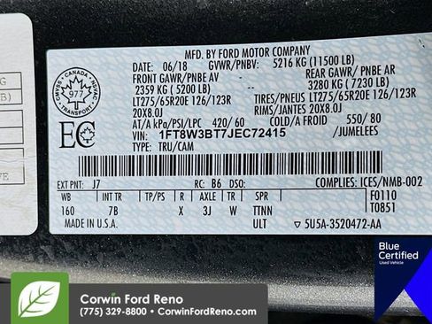 Certified 2018 Ford F350 Platinum w/ FX4 4x4 Off Road Package image 35