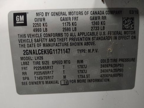 Used 2016 Chevrolet Equinox LT image 33