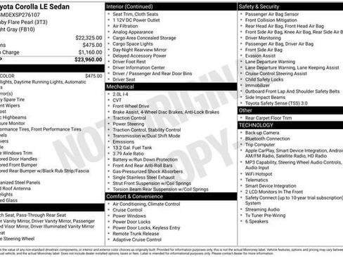 Certified 2025 Toyota Corolla LE FWD image 32